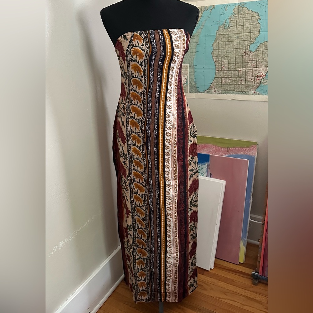 Nasty Gal Multicolor Backless Dress